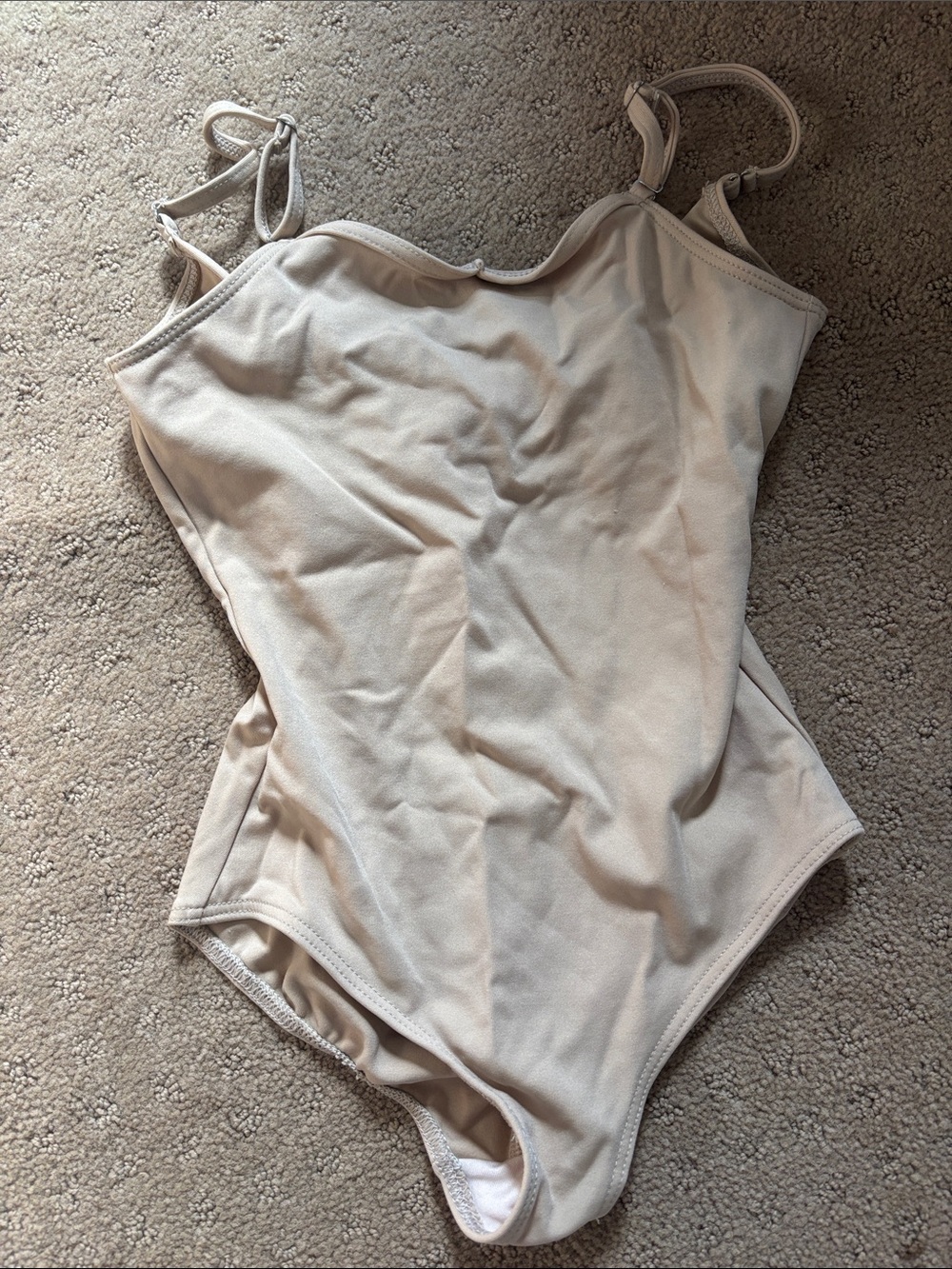 Capezio Nude Girls' Dance Leotard with Adjustable Straps